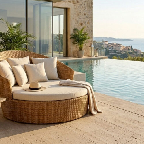 patio round daybeds outdoor furniture acapulco