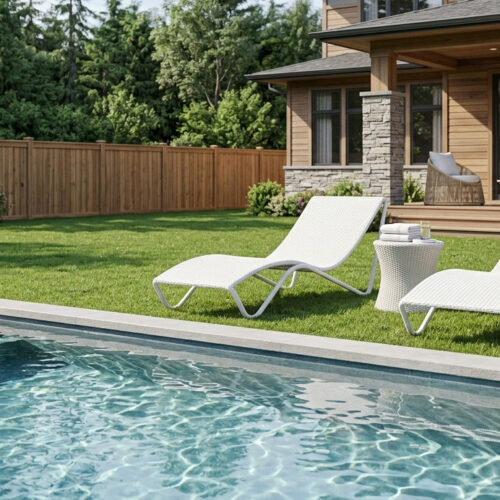 rattan sun lounger for luxury home furniture and resorts
