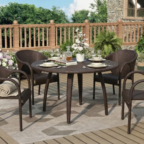 round table for outdoor dining furniture tango