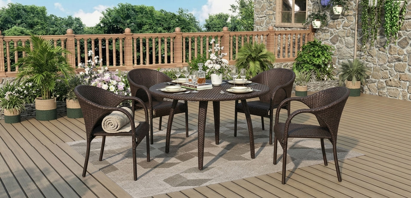 round table for outdoor dining furniture tango