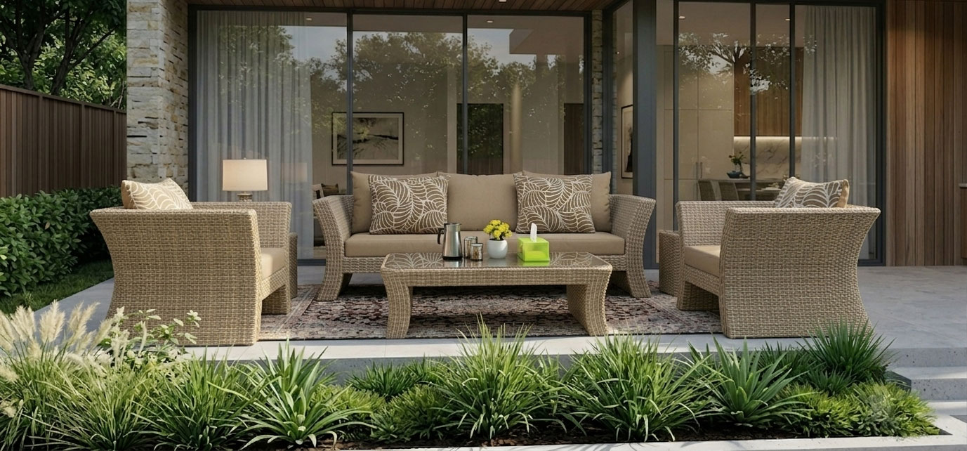 outdoor sofa premium patio furniture 3 seater couch moonday