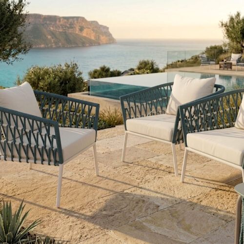 lounge chairs rope woven furniture wellington