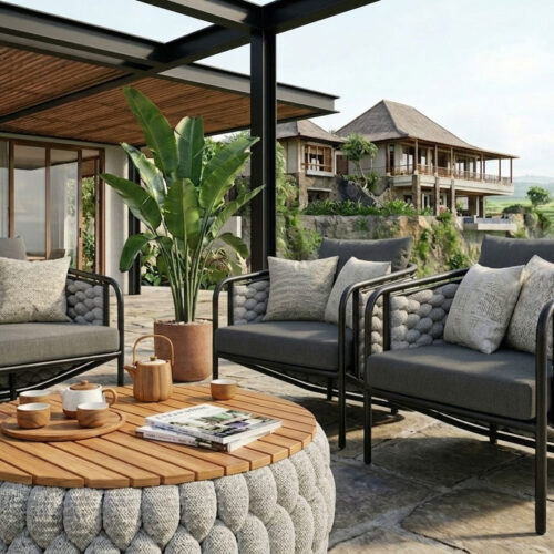 premium wicker sofa single 1 seater navagio