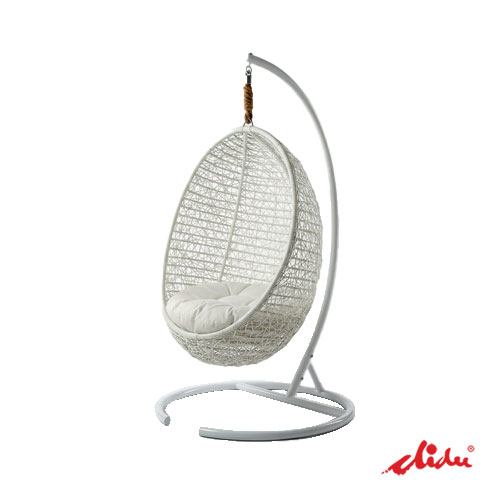 swing egg chair wicker hanging seat cacoon loom