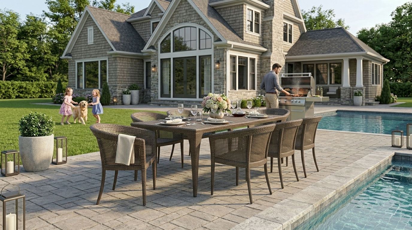 rattan arm chair for patio furniture dubai