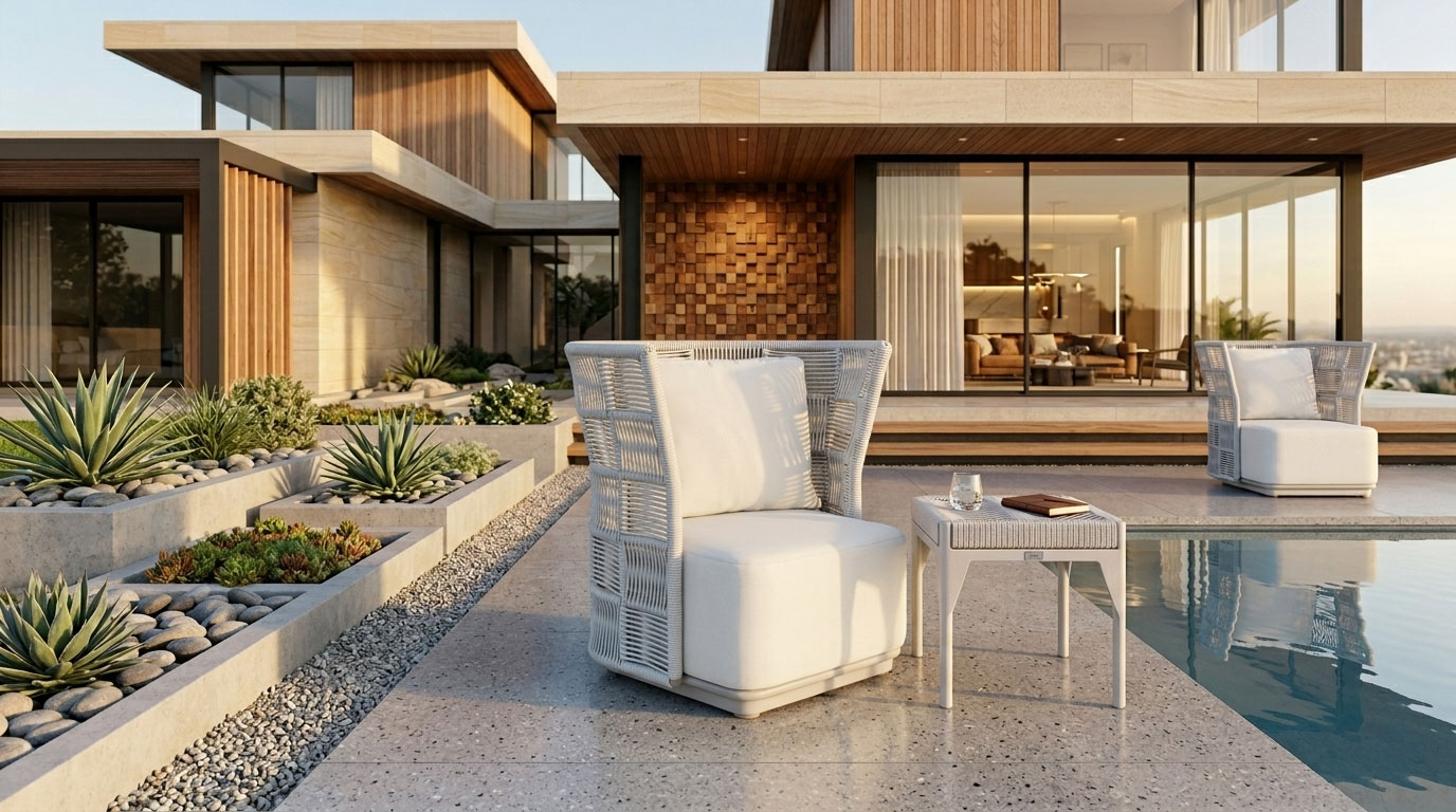rope sofa luxury choice for villa and resort dune single