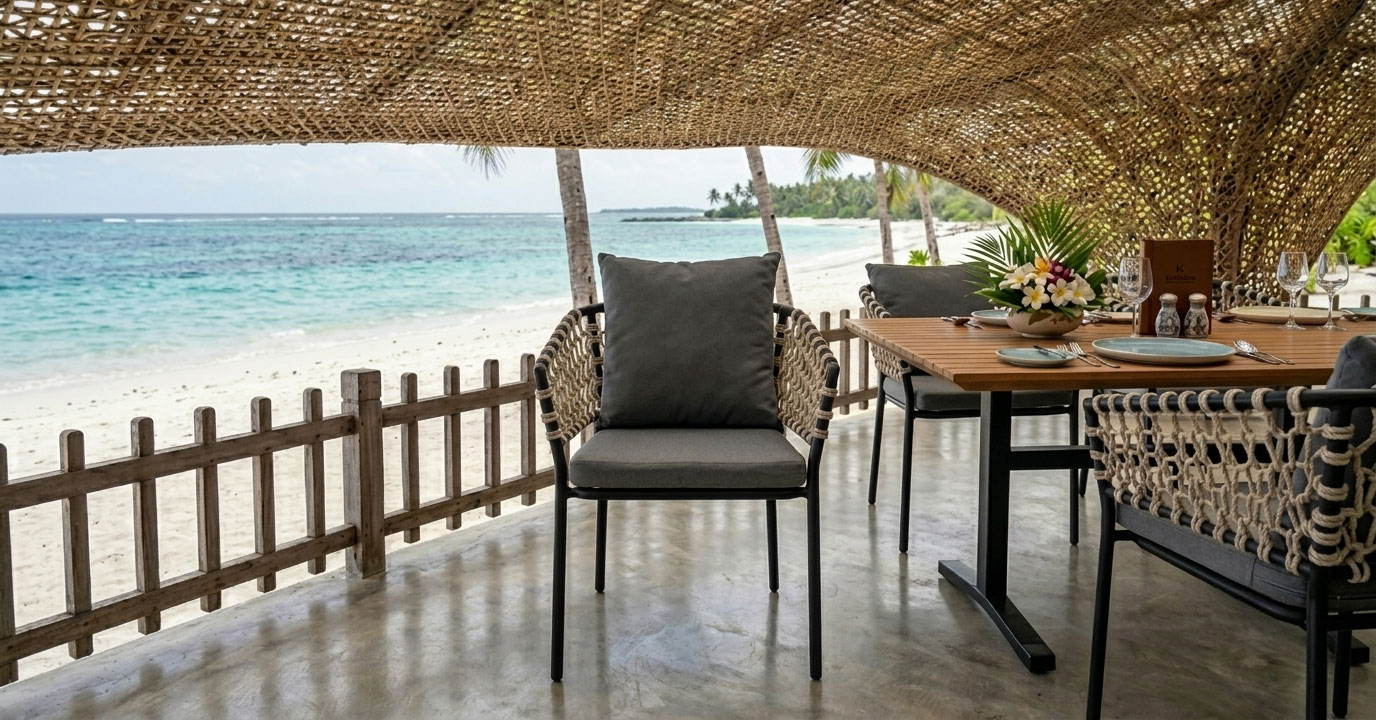 rope dining chair for outdoor restaurant furniture set yokari