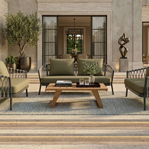 modern outdoor sofa woven rope two seater loveseat uricao