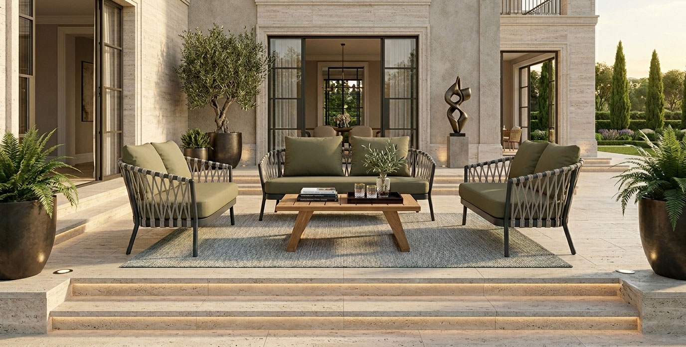 modern outdoor sofa woven rope two seater loveseat uricao