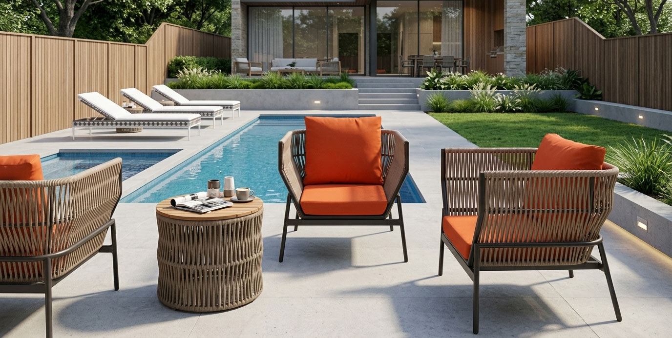 Terrace Sofa - Premium Rope Woven Single Seat Couch Kecak