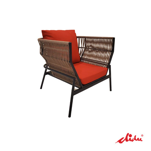 luxury sofa single seater rope weaving kecak