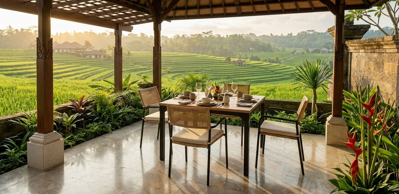 luxury dining chair patio wicker furniture anafi