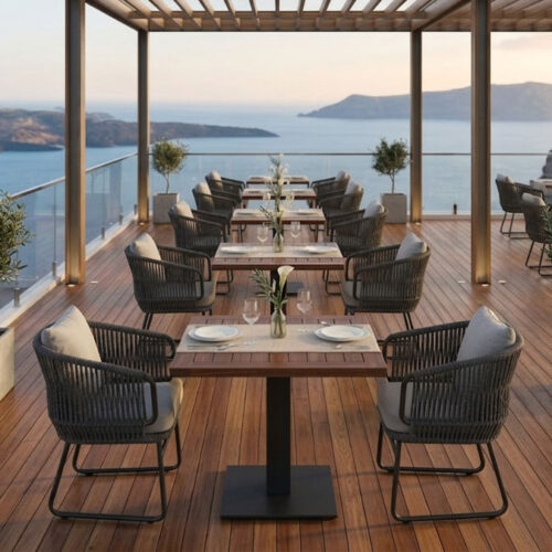 dining chair with cushion luxury outdoor chair Babylon