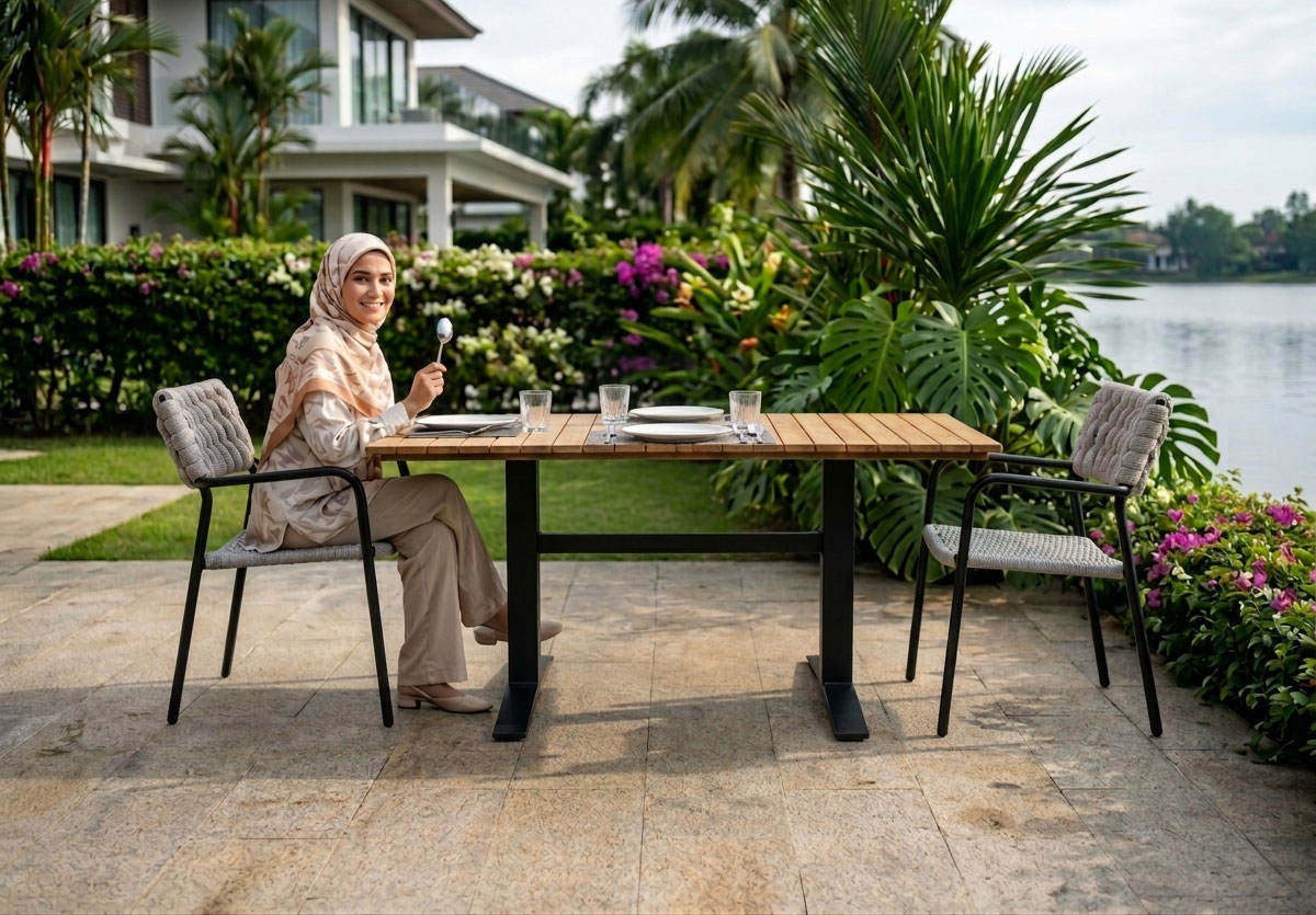 restaurant dining table rectangular with iron leg hakappe