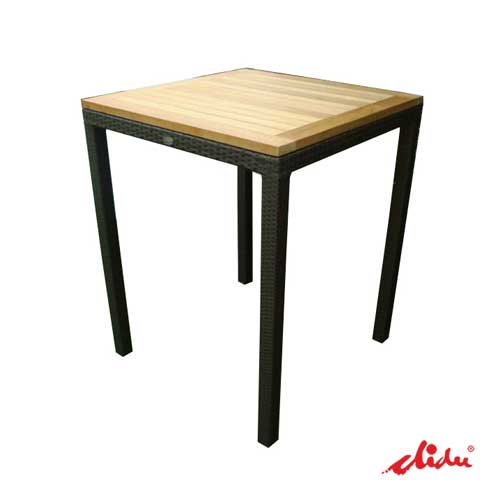 high table teak wood top for bars and pub fico