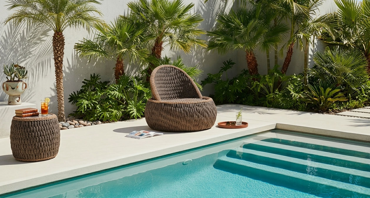 balcony rope chair weatherproof outdoor seat vovana