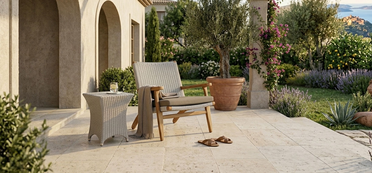lounge chair wooden frame wicker rope seat balaclava