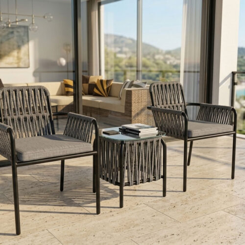 Patio rope chair outdoor furniture set Malaka
