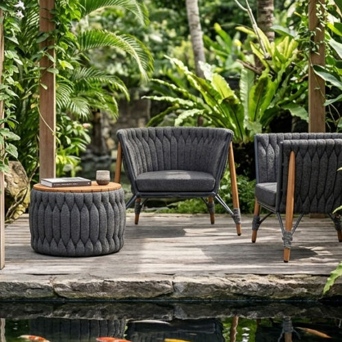modern patio chair wicker sock soft armada