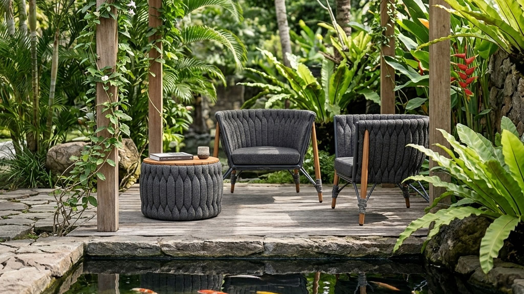 modern patio chair wicker sock soft armada