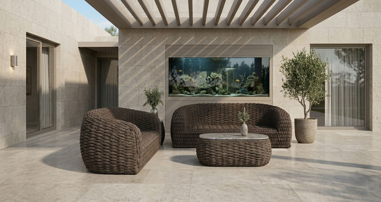 outdoor sofa for luxury hotels and resorts tabarka two seater