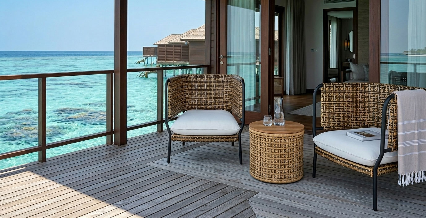 luxury lounge chair for hotels and resorts furniture set azuma