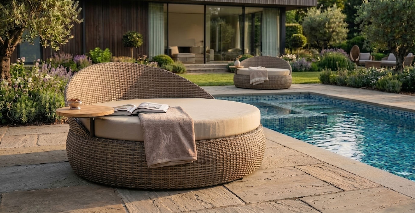 round daybed for luxury hotels outdoor furniture dala