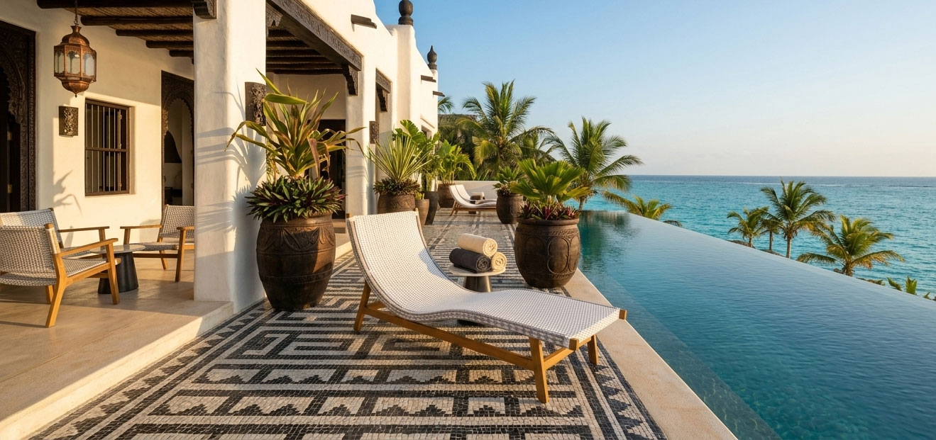 wicker sun lounger all weather outdoor hotel furniture pavilosta sunbed