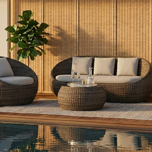 garden sofa for hotel and resort outdoor furniture coco 3 seater