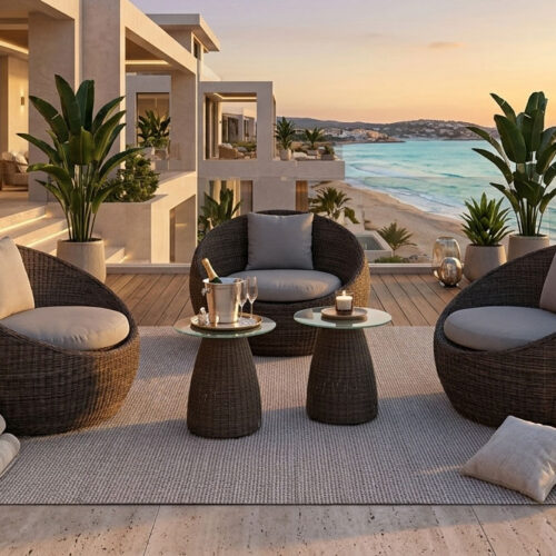 round wicker sofa for hotels outdoor furniture coco loom