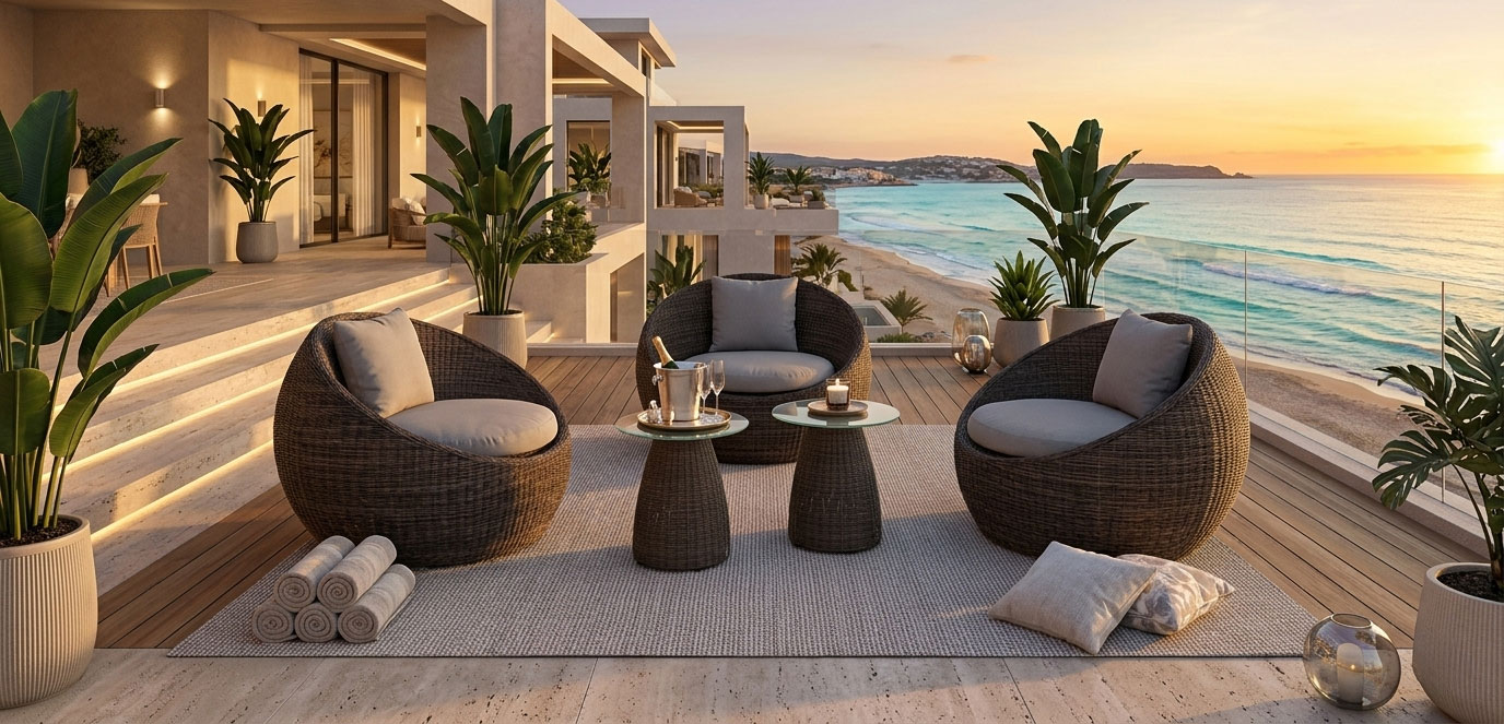round wicker sofa for hotels outdoor furniture coco loom