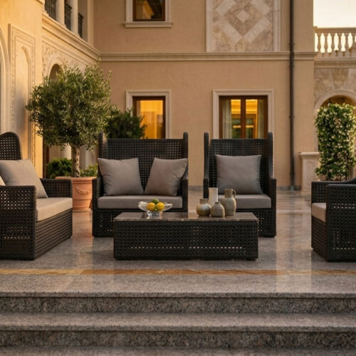 wicker lounge sofa single for hotels outdoor furniture salimos