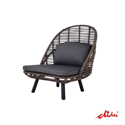 garden deck chair for patio lounging hasta high back