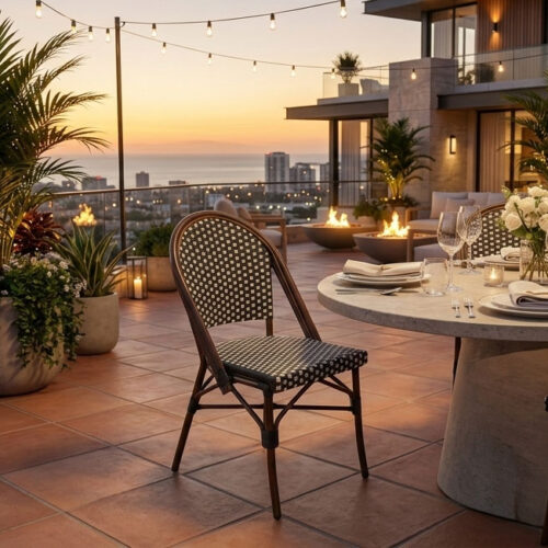 wicker dining chair for stylish dinner seating Priza