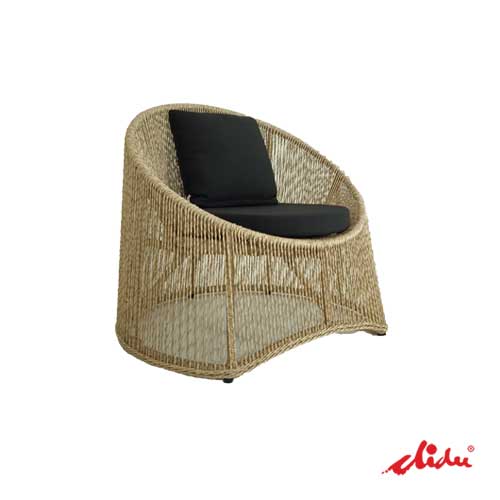 wicker single sofa for resorts and villa's patio & garden sogari