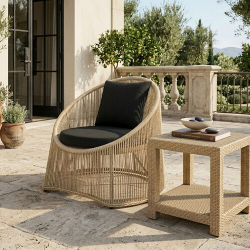 wicker single sofa for resorts and villa's patio & garden sogari