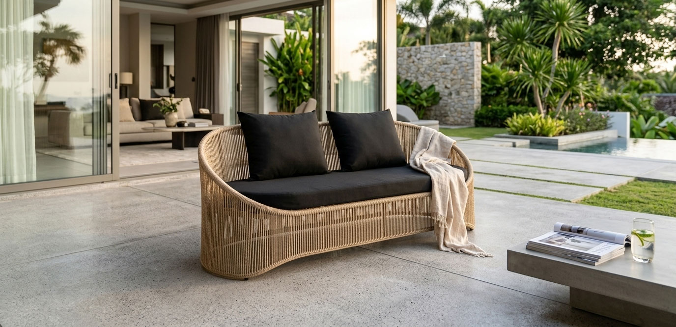 modern double sofa two seater couch for outdoor living sogari